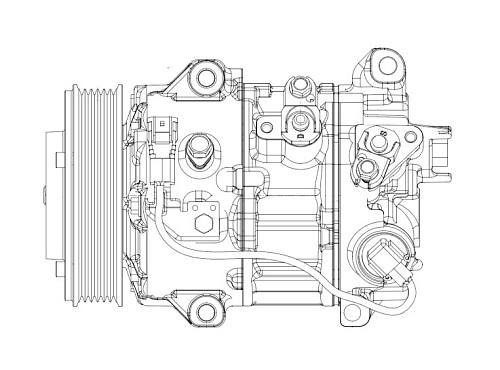 Компрессор кондиционера для автомобилей RAV4 (13-) 2.0i [3ZRFE]