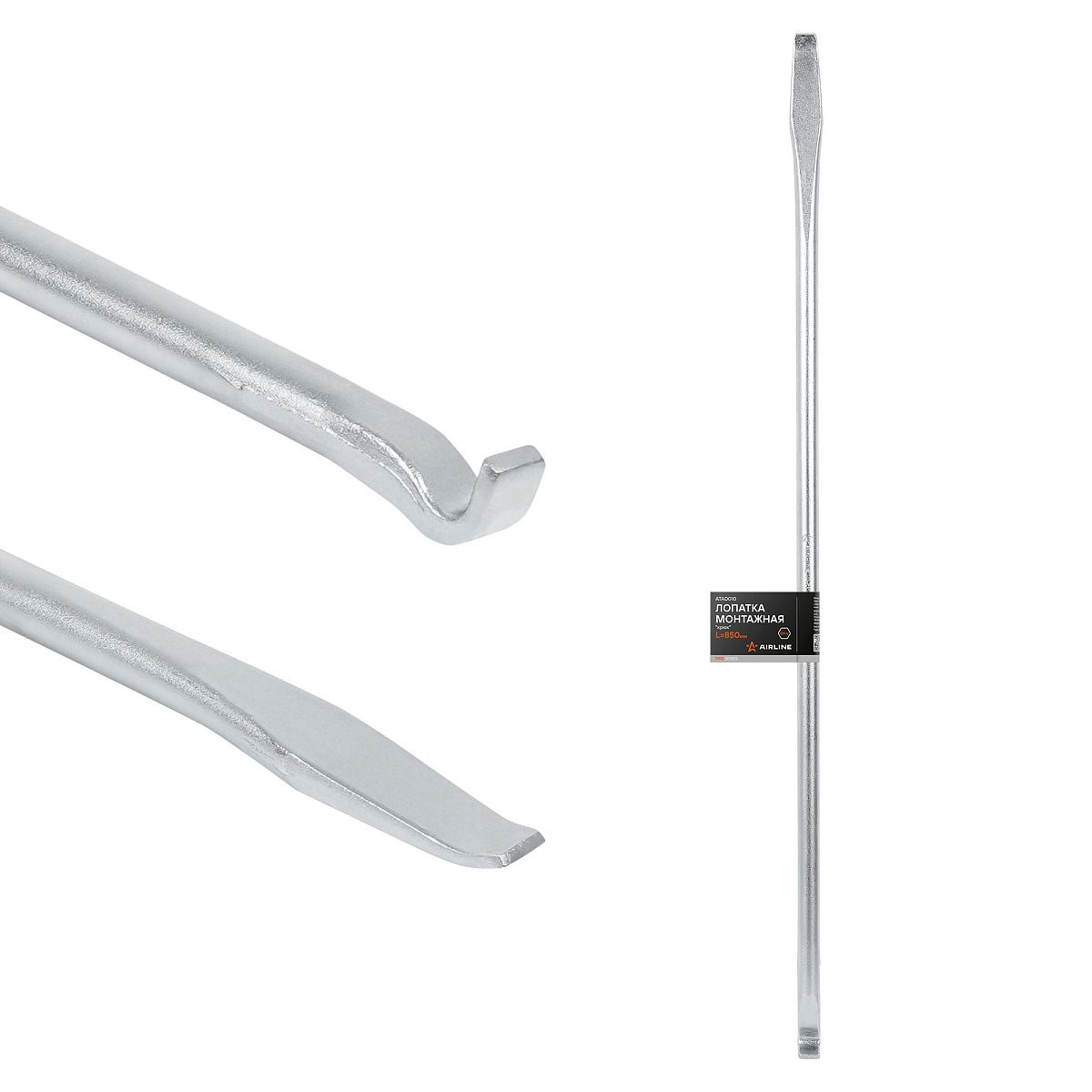 Лопатка монтажная "крюк" PRO L=850мм, сталь CRV