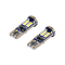 Лампа светодиодная W5W (T10) PRO, 6000K (Белый), 12/24В, 2.5Вт, 12LED, Биполярная, Обманка CAN bus