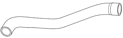 Патрубок охл. для а/м Ford Fusion (02-)/Fiesta (01-) 1.25i/1.4i/1.6i верх. (EPDM, 1шт.)