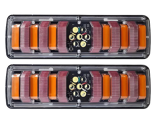 Фонарь для грузовой техники задний светодиодный, 12/24В, 300x88x24мм, комплект 2 шт. МП-серия