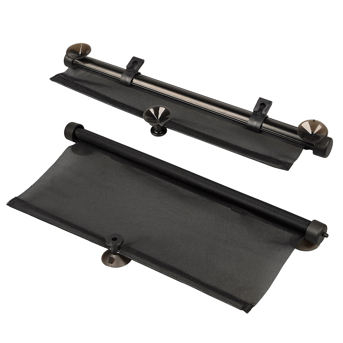 Шторки солнцезащитные 40*45см на боковые стекла, рулонного типа, компл. 2 шт., черные