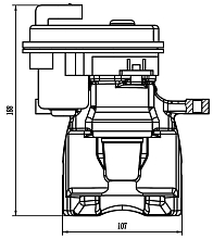 Суппорт тормозной для автомобилей Chery Tiggo 4 Pro (20-) задний левый d=38мм (автомобиль с электродвигателем стояночного тормоза)