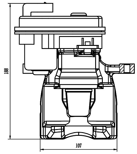 Суппорт тормозной для автомобилей Chery Tiggo 4 Pro (20-) задний левый d=38мм (автомобиль с электродвигателем стояночного тормоза)