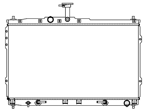 Радиатор охлаждения для автомобилей Hyundai H-1/Starex (07-) 2.5TD/2.4i