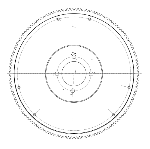Маховик для автомобилей ГАЗ / ПАЗ (змз. 511, 513, 523)