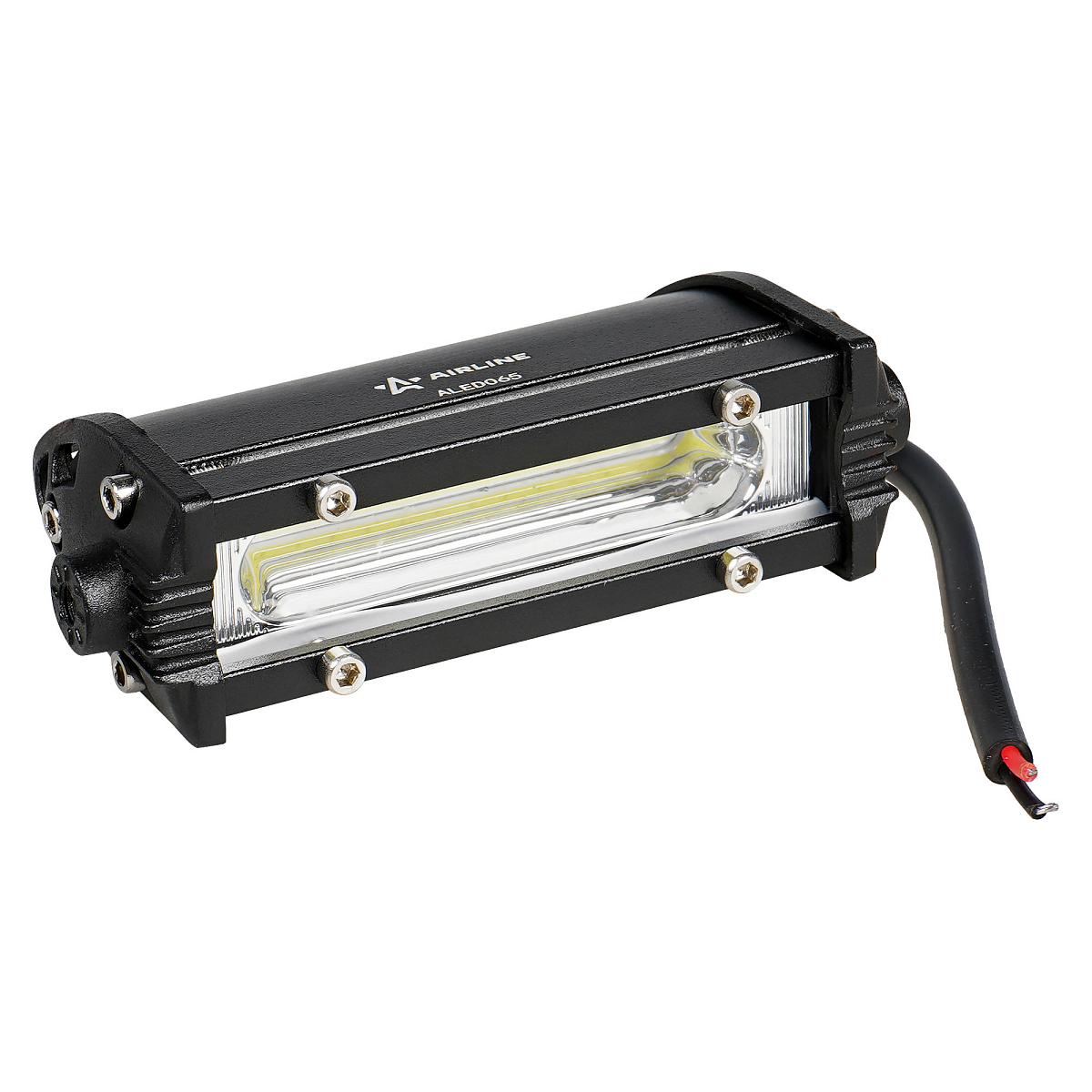 Фара светодиодная (балка) однорядная, 1COB (12LED), дальний свет, 6Вт, 108x30x47мм, 12/24В