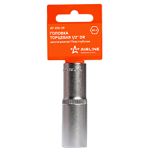 Головка торцевая 1/2"DR шестигранная 17мм, L=78мм пласт.подвес