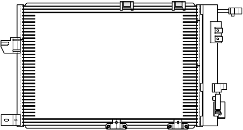 Радиатор кондиционера для автомобилей Astra G (98-)/Zafira A (99-) M/A
