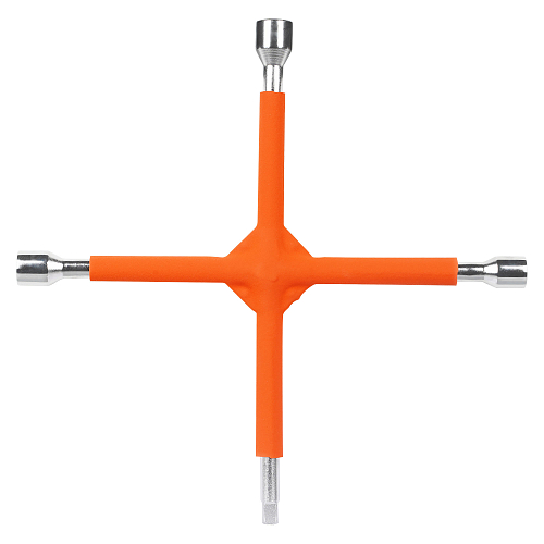 Ключ баллонный крестовой усиленный 400мм PRO с обрезиненными рукоятками (17х19х21х1/2")