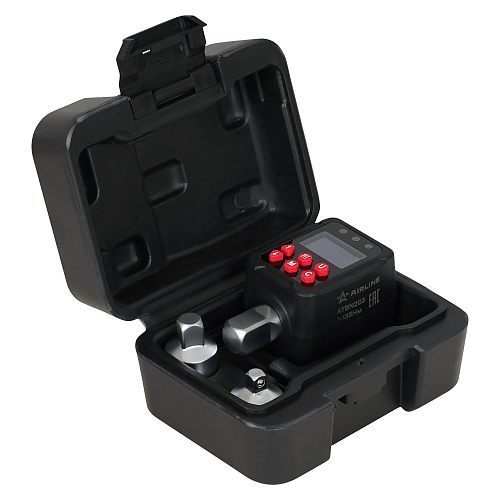 Адаптер динамометрический цифровой 1/2" 7-135Нм, с переходниками (1/4", 3/8"), кейс