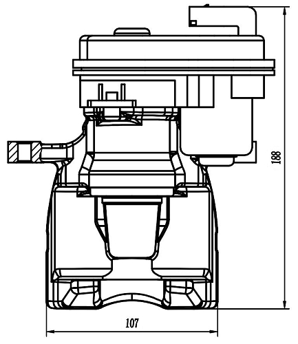 Суппорт тормозной для автомобилей Chery Tiggo 4 Pro (20-) задний правый d=38мм (автомобиль с электродвигателем стояночного тормоза)