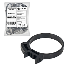 Хомут 49-54/9 мм, силовой зубчатый замок, пластик (ПА66) черный