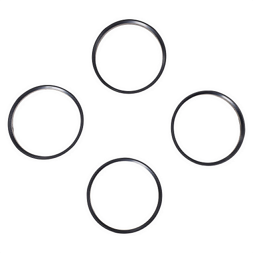 Кольцо центровочное для литого диска 65.1-63.4мм, комплект 4 шт., пластик