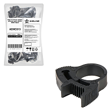 Хомут 12-14/7 мм, силовой зубчатый замок, пластик (ПА66) черный