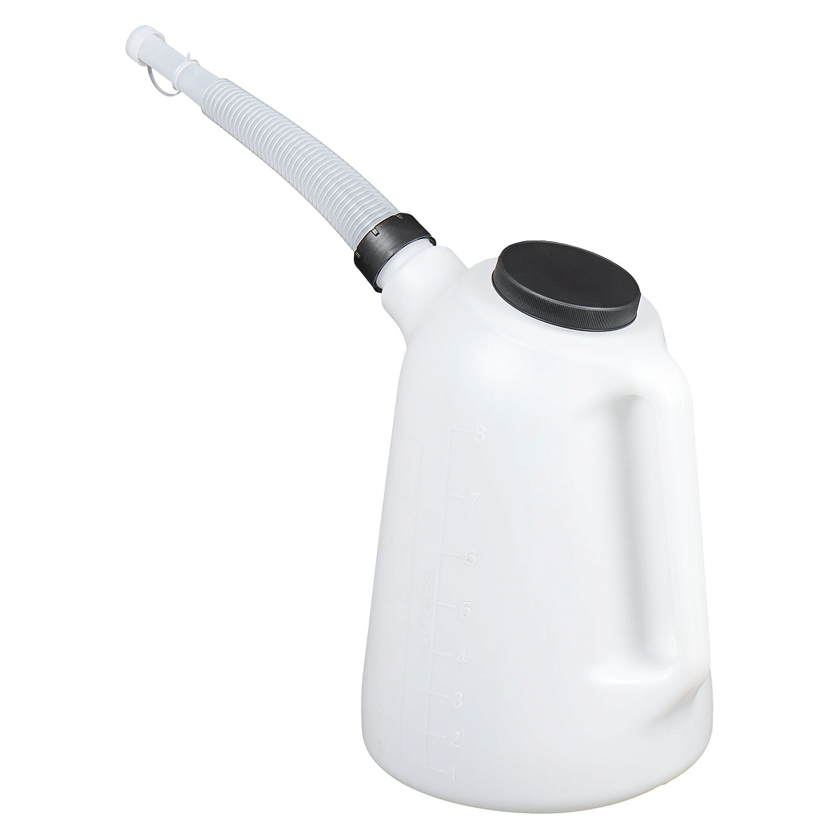 Емкость (лейка) мерная PRO 8л пластиковая для масла и тех. жидк., резьб. крышка