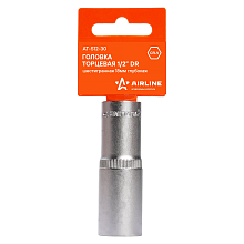 Головка торцевая 1/2"DR шестигранная 18мм, L=78мм пласт.подвес