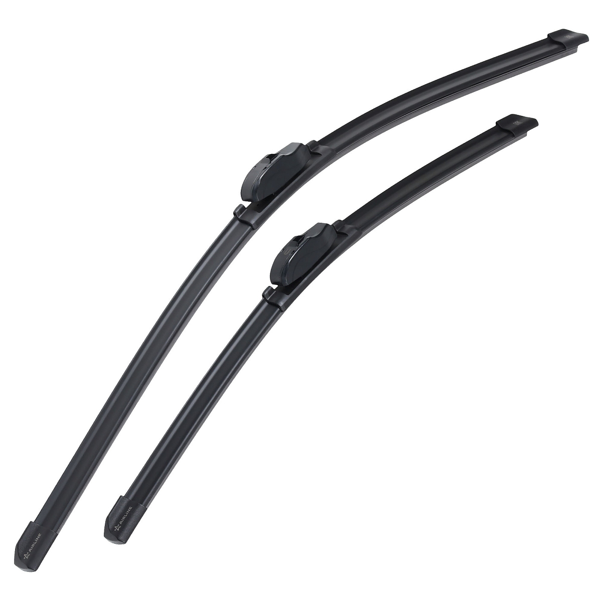 Щетки стеклоочистителя комплект 600/450мм (24"/18") бескаркасные с креплением "Крючок 9x3, 9x4 мм", 2 штуки МП-серия