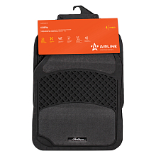 Ковры полимерные с ковролин. вставками в салон автомобиля, универсальные, цвет черн./сер., компл. 4 шт.