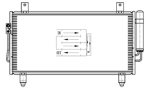 Радиатор кондиционера для автомобилей Outlander (12-)