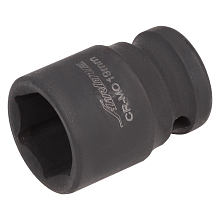 Головка ударная торцевая 1/2"DR шестигранная 19мм, L=38мм
