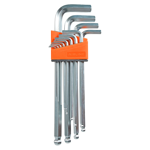 Набор ключей шестигранных удлинённых с шаром 12пр. (1.5-14мм) пласт.подвес