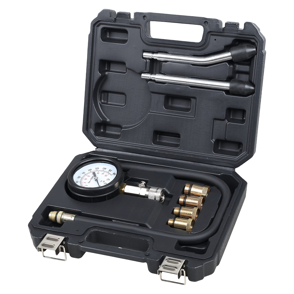 Компрессометр для бензиновых двигателей PRO, набор 8пр., кейс