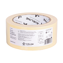 Лента клейкая малярная (скотч) термостойкая 80°C, 48 мм*40 м, желтая