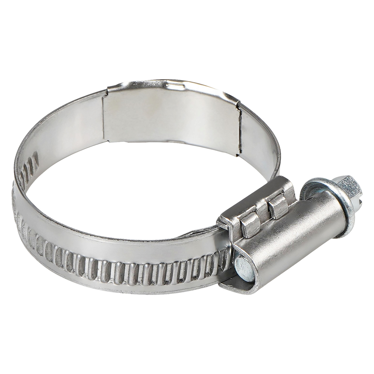 Хомут червячный 30-45/12мм с пружинной вставкой, W2 (нерж.)