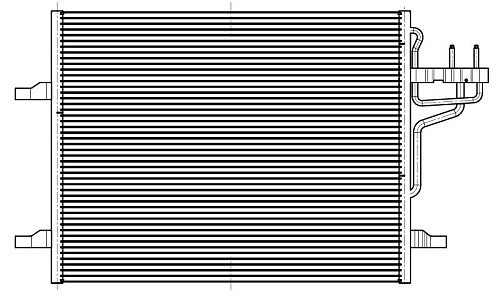 Радиатор кондиционера для автомобилей Kuga (08-) 2.0D/2.5T