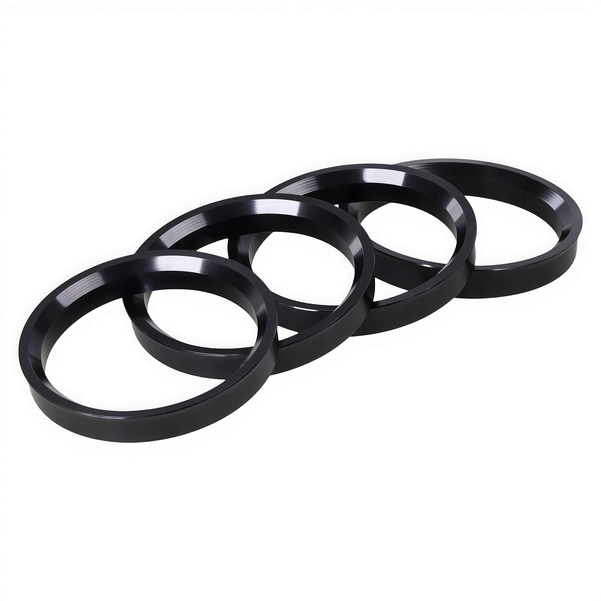 Кольцо центровочное для литого диска 66.6-57.1мм, комплект 4 шт., алюминий