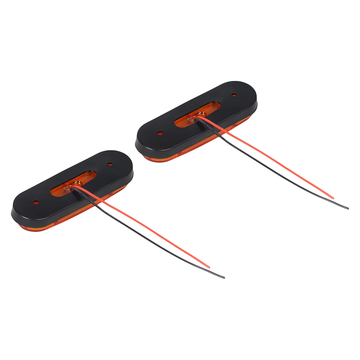 Огонь габаритный светодиодный, 12/24В, оранжевый, комплект 2 шт.