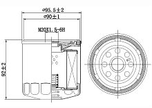 Фильтр масляный для автомобилей Chery Tiggo T11 (05-)/FL (11-)/4 (17-)/Vortex Tingo (10-) 1.8i/2.0i