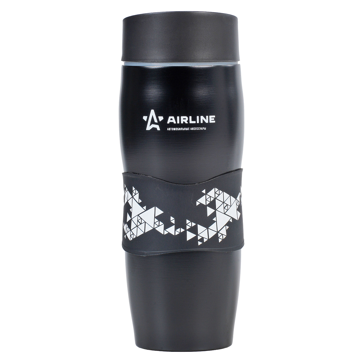 Термокружка c клапаном, 380 мл., черная