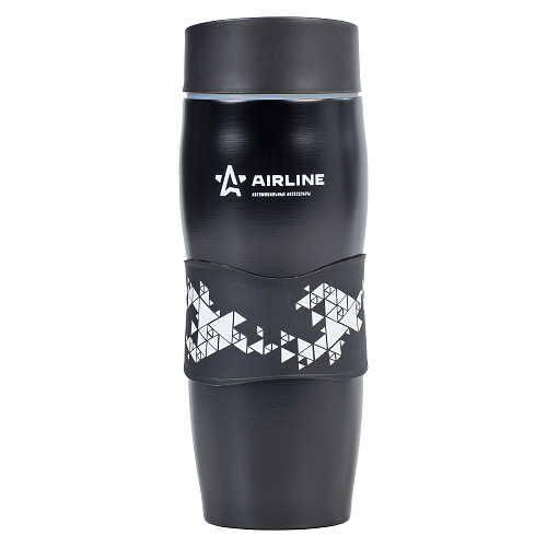 Термокружка c клапаном, 380 мл., черная