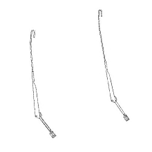 Рычаги стеклоочистителя для автомобилей Лада Калина II/Гранта (к-т 2 шт. 660/550 мм, крюк 9х4)