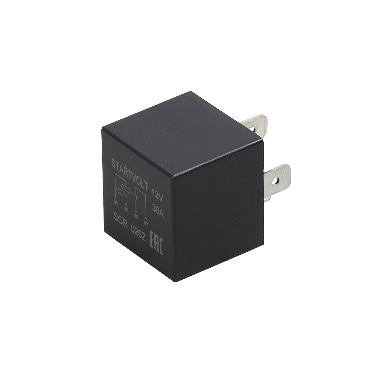 Реле 12V 30А 4 контакта (без кронштейна, с резистором)