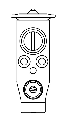 Клапан расширительный кондиционера (ТРВ) для автомобилей Octavia (A7) (13-) (тип Valeo)