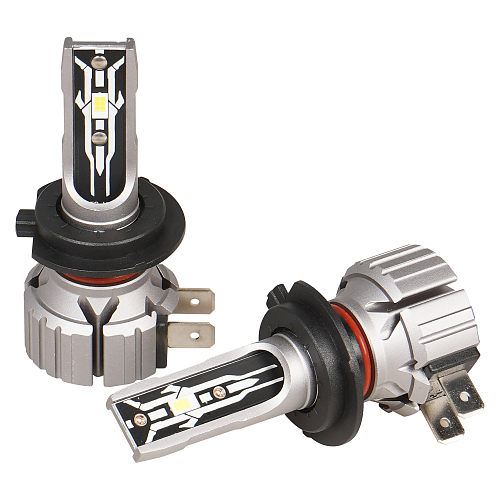 Лампа светодиодная H7 STANDARD, 17Вт, 4000Лм (2000Лм x 2), 6000К (Белый), 12В, комплект 2 шт.