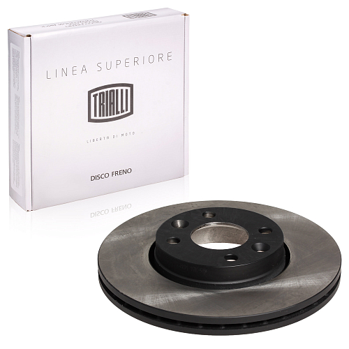 Диски тормозные для автомобилей Лада Vesta (15-) / Largus (12-) / Лада Vesta (GFL35) (25-) с ABS передний d=260 PRO (перфорированный, слотированный, окрашенный)