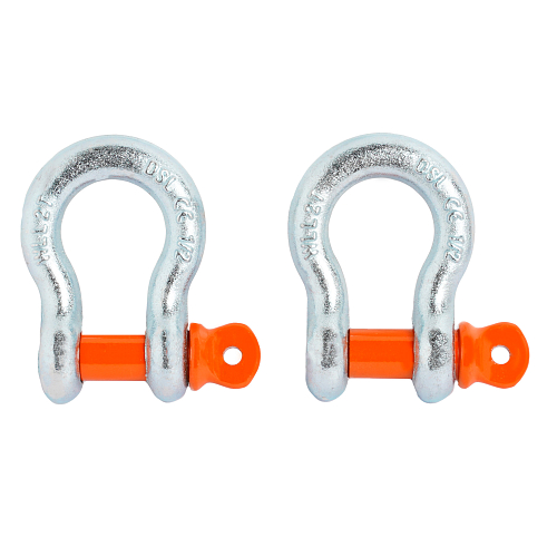 Шаклы буксировочные металлические 2 т / 8 т с сумкой, набор 2 шт.