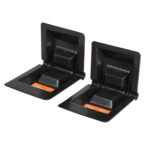 Уголок защитный усиленный для крепления груза лентой до 60мм, черный, набор 2 шт.