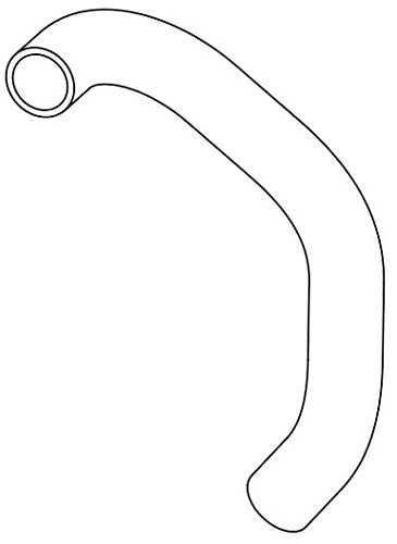 Патрубок охл. для а/м Hyundai Solaris/Kia Rio (17-) 1.6i AT/MT [G4FG] нижн. (EPDM, 1 шт.)