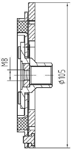 Пластина прижимная для компрессора кондиционера LCAC 2129 LUZAR