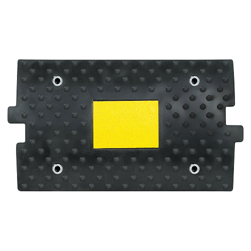 Лежачий полицейский ИДН 300мм(1),средний элемент, со световозвр. резина, черный