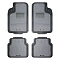 Ковры полимерные с отстегивающимся ковролином в салон автомобиля универсальные, цвет сер./черн., компл. 4 шт.