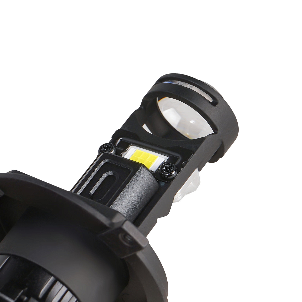 Лампа светодиодная H4 LED LENS, 50Вт, 6800Лм (3400Лм x 2), 6500К (Белый), 12/24В, комплект 2 шт.