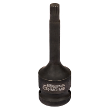 Головка ударная торцевая 1/2"DR внешний SPLINE M8, L=78мм