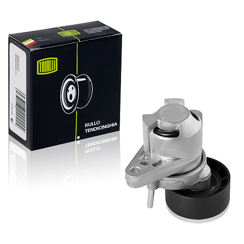 Ролик приводного ремня для автомобилей Renault Logan (04-) 1.4i/1.6i 8V (с ГУР и с кондиционером) (с натяжным механизмом)