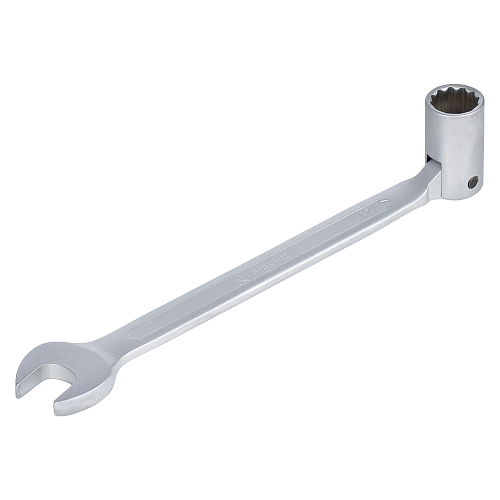 Ключ комбинированный шарнирный 17мм PRO, пласт.подвес